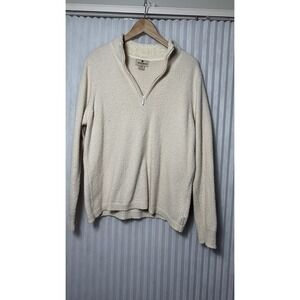 Woolrich Women's Cotton Blend 1/4 Zip Cotton Sweater-Size Medium